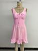 2025 Sweet Girly Holiday Lace Bow Short Dress