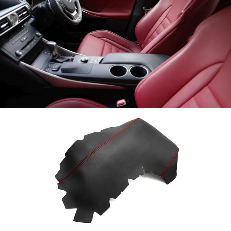 RHD Soft Leather Armrest Cover For Lexus IS250 IS350 2014 2015 2016 2017 Car Interior Center Control Armrest Bench Seat Cover