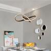 59W Tricolor Changeable Bedroom Office Hanging Lamp Living Room Decoration Suspension Lamp LED Modern Pendant Light