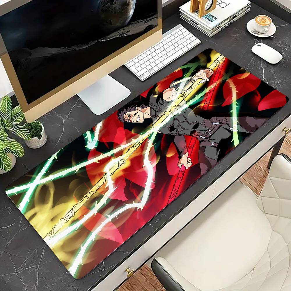 Lancer Anime Game F-fate Mousepad Non-slip Suitable For Office Computers Laptops E-sports Game Desk Mats XXL Keyboard