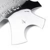 Stainless Steel Nail Cutter Plate French Style Nail Polishing Reusable Manicure Edge Trimmer for Female
