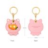 Bamen Bug Club Cartoon Access Control Card Leather Case Keychain Creative Cute Girl Key Pendant Bag Hanging Personalized Gifts