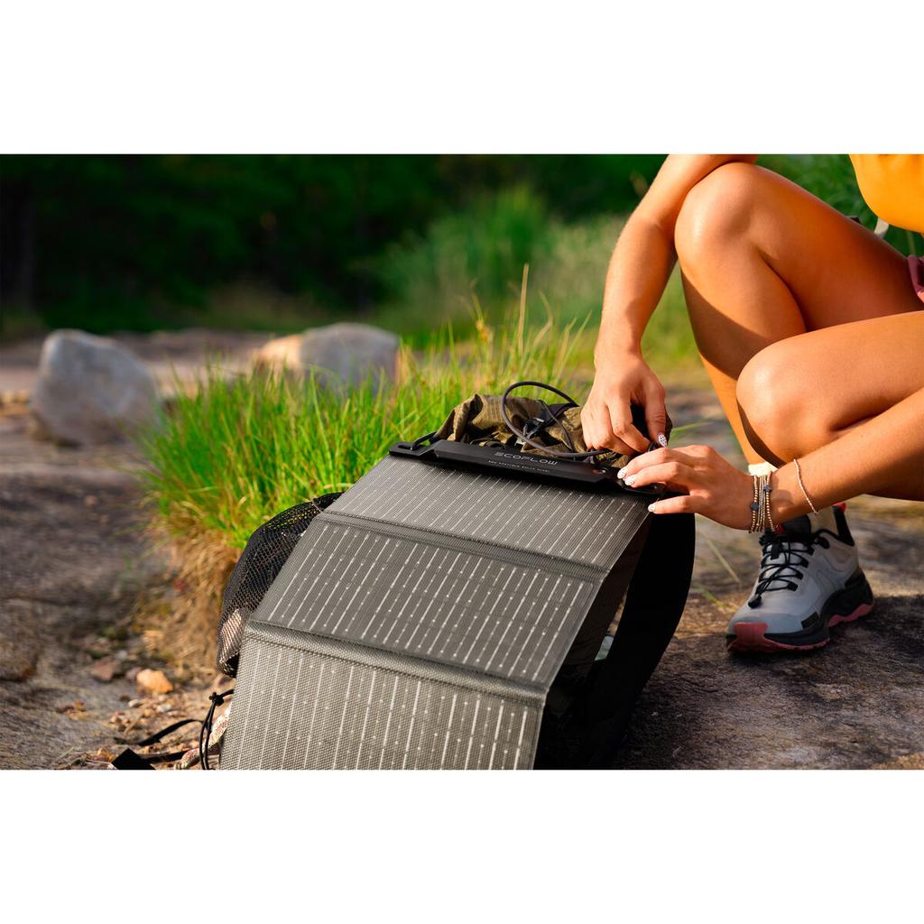 Photovoltaic Solar Panel Ecoflow EFSOLAR28W-P-S-TY-4-EU 27 W Foldable