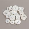 22 Pieces Genuine White Mother of Pearl Blazer Buttons Suit Buttons Set 20mm 15mm Natural White MOP Shell Buttons Bulk for Men (White MOP) Leekayer