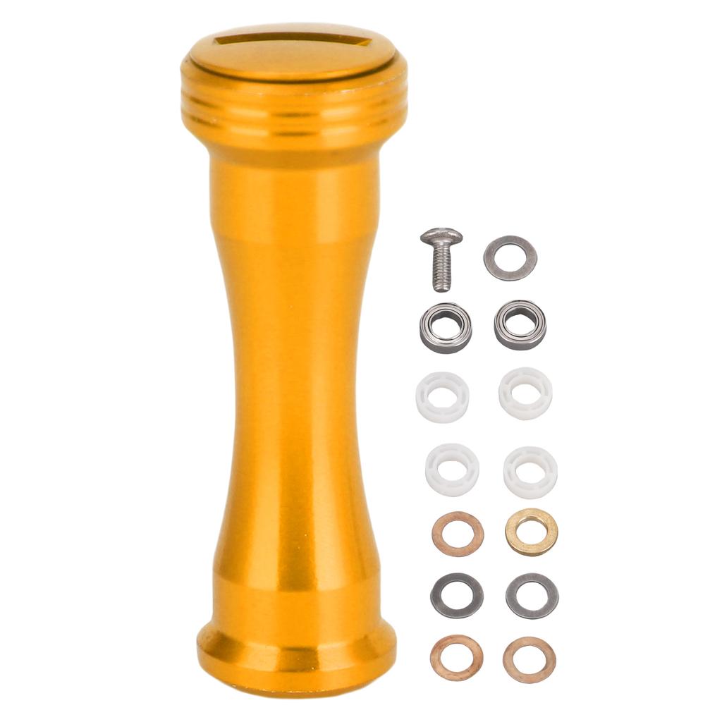 Fishing Reel Handle Replacement for S A D Alloy High Strength Fishing Wheel Metal Reel Handle Grip Gold