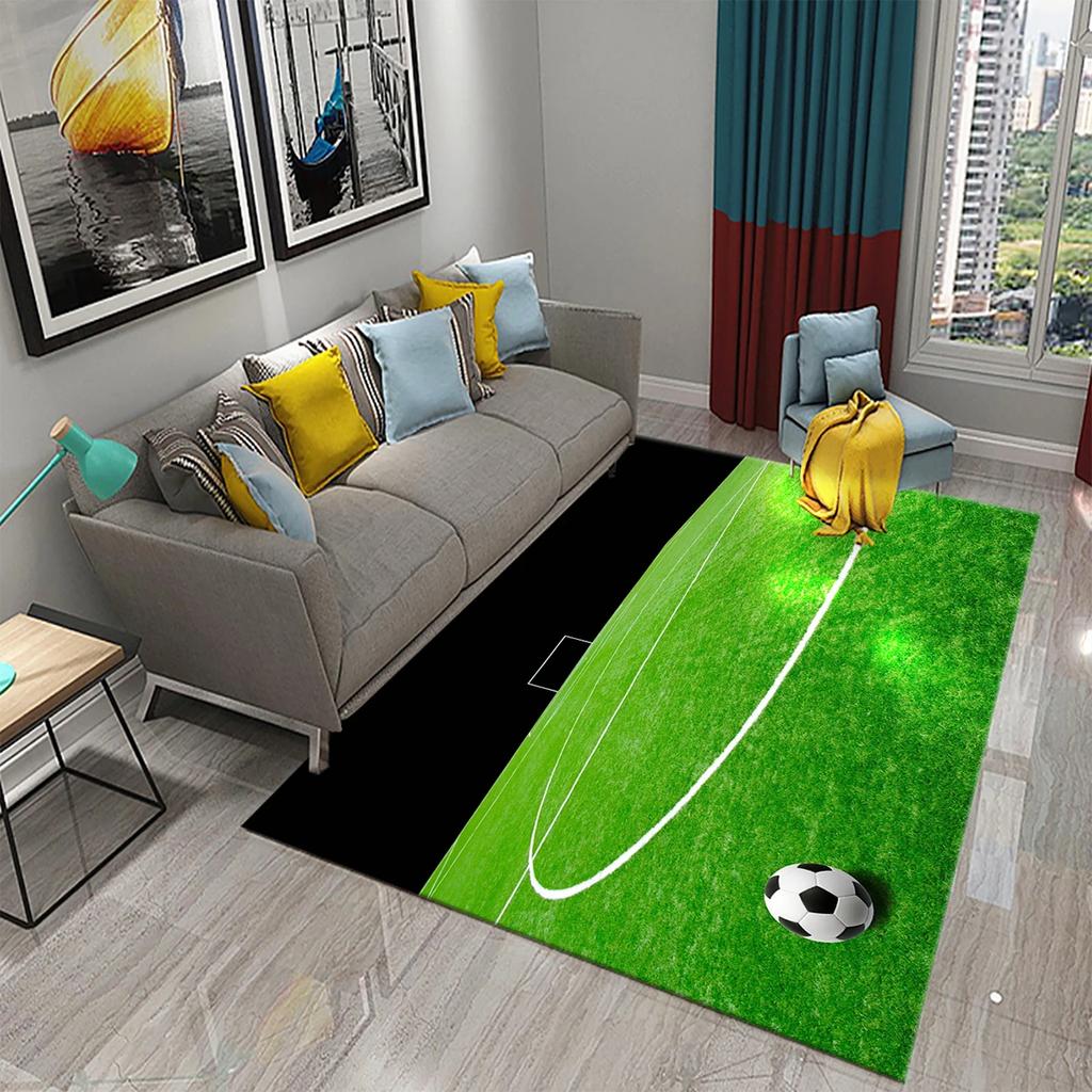 Sport Carpet Boxing Gloves Rug Physical Education Rectangle Area Rugs for Adult Yoga Mats Living Room Black Flat Mat Doormat