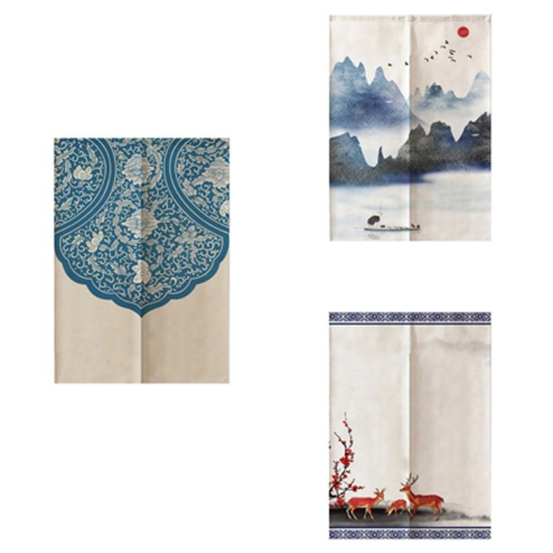 Decorative Cotton Linen Curtain Door Tapestry for Doorways Adding Elegances to Any Room Divider Kitchen Home Decoration