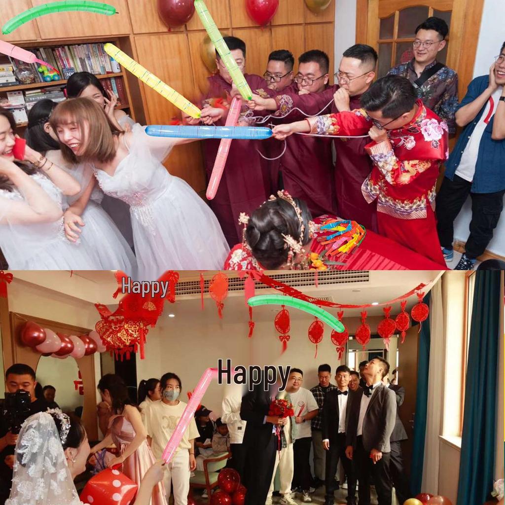 Multicolor Farting Rocket Balloons - Kids' Birthday Party Decoration