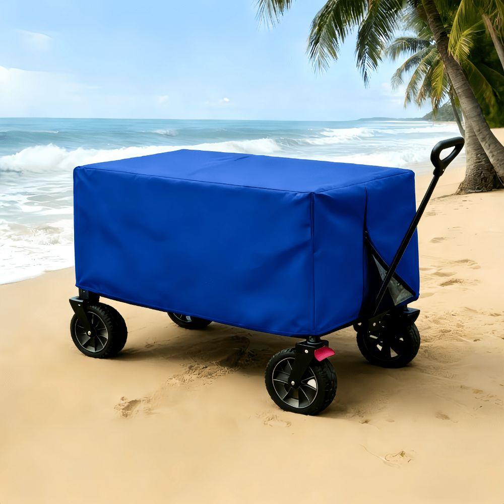 Waterproof Wagon Protective Cover Rectangle Folding Cart Cover Portable Trolley Cover Fishing