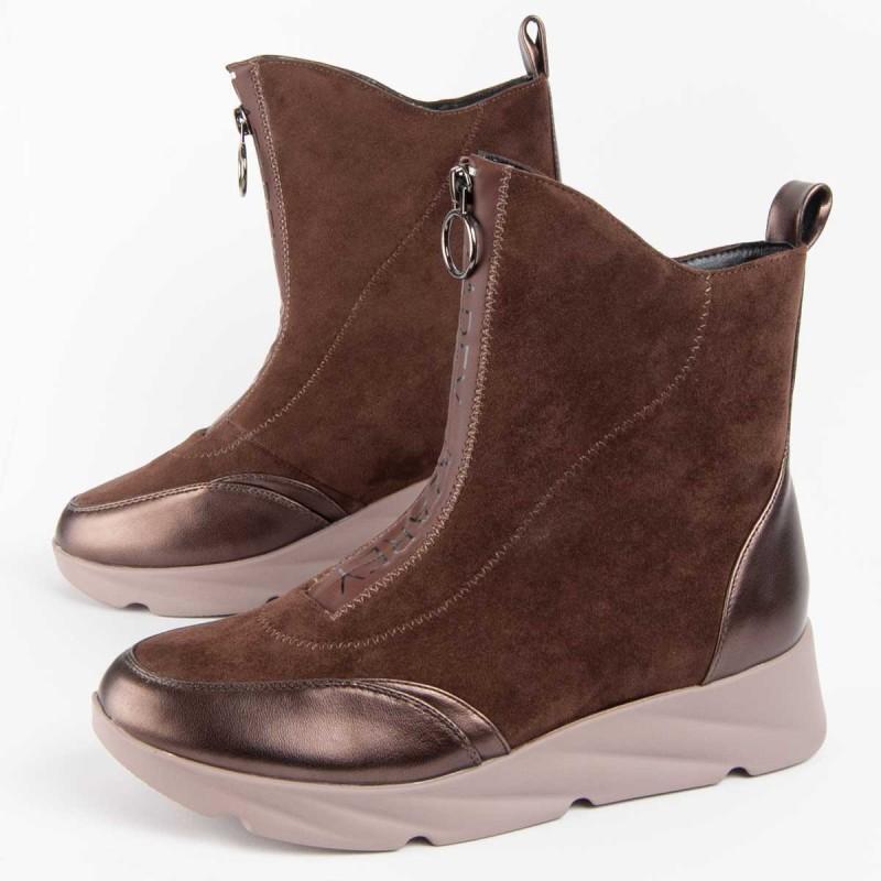 Botín De Cuña Para Mujer.  Montevita  Calig6  100966 41 marron