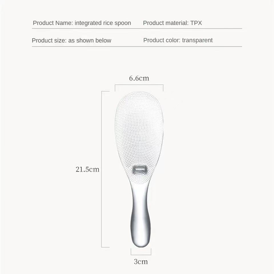Japan's Vertical Non-stick Rice Spoon Transparent Household Rice Shovel Rice Cooker Rice Bibimbap Resin Spoon.