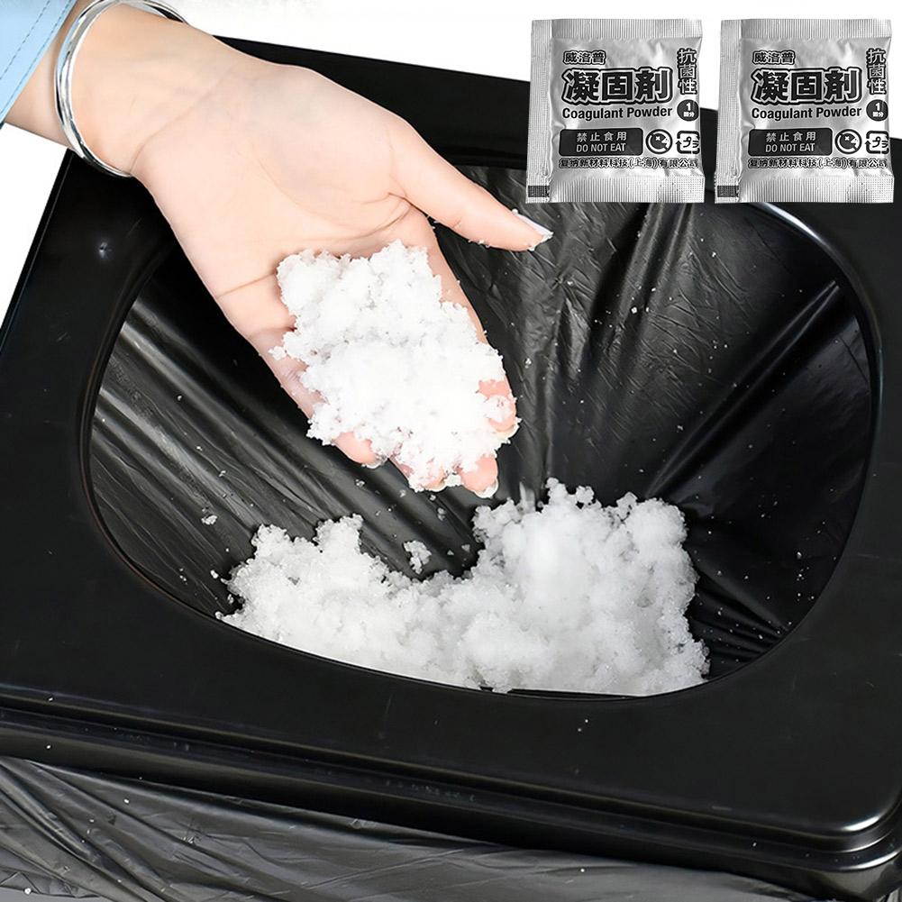 12-60 ks prášek na gelování a dezodorizaci tekutého odpadu, chemikálie pro kempingovou toaletu, přenosný toaletní prášek, gel na stolici pro venkovní turistiku