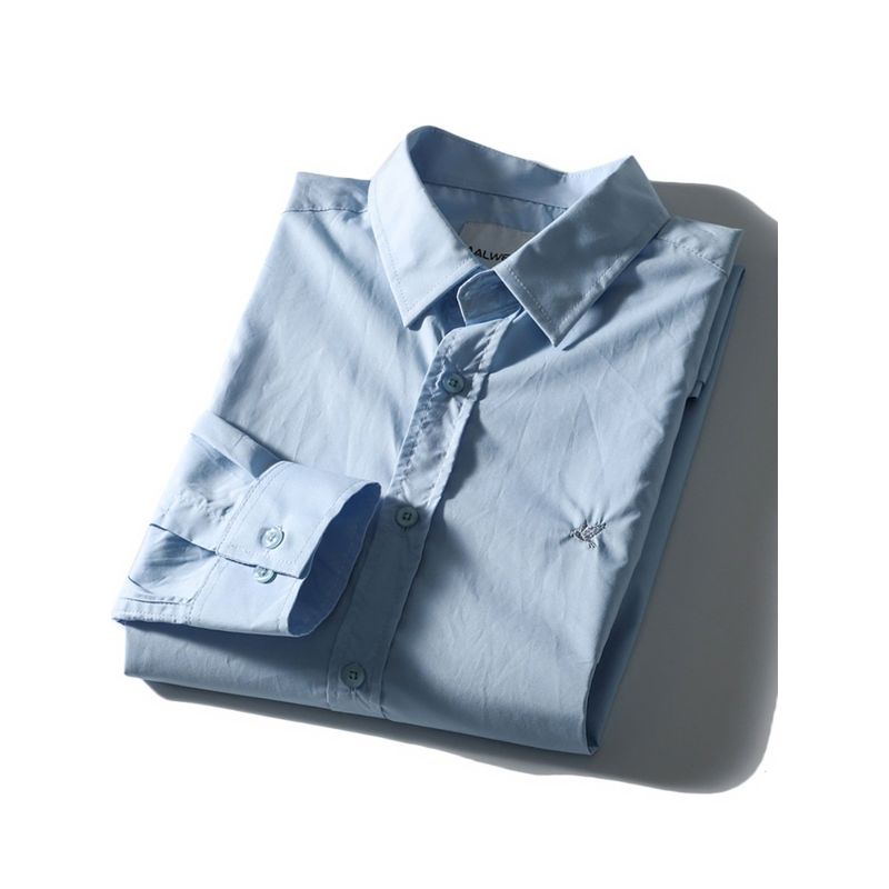 Export Export Tail Order Pure Cotton Long Sleeves Shirt Men 2024 New Arrival Business Casual Thin Coat Cotton Shirt