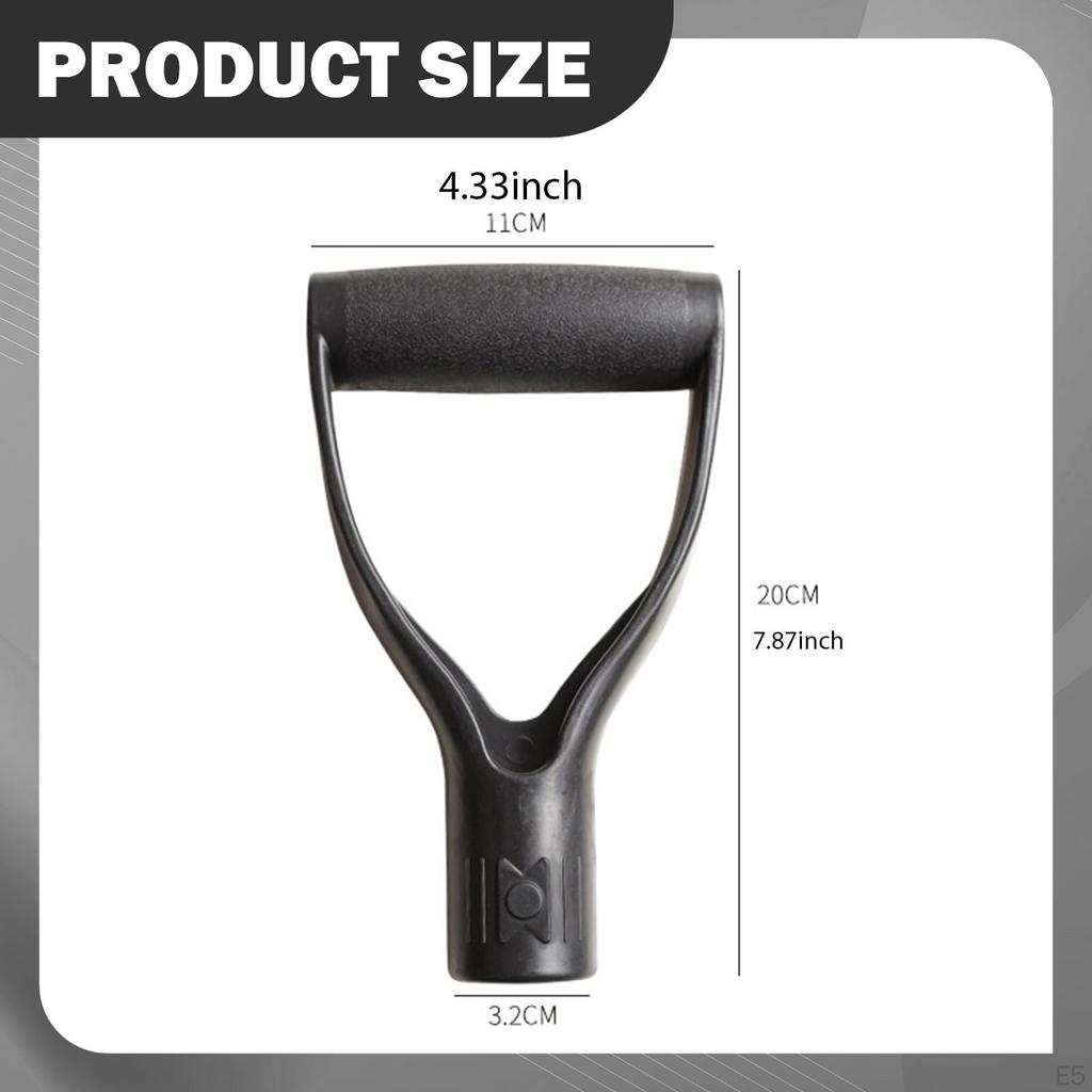 Handle Ergonomic Garden Tool Nonslip Comfortable PP Universal Replacement for Rake Fork