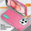 For iPhone 16 Pro Case PC+Silicone+EVA 3-in-1 Protective Phone Cover with Kickstand