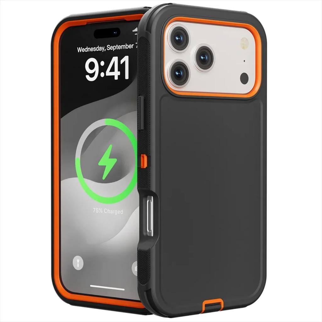 Heavy Armor Military Defender Case For IPhone Air 17 16 15 14 Plus 13 12 11Pro Max Shockproof Ott Armor Box Protect Rugged Cover