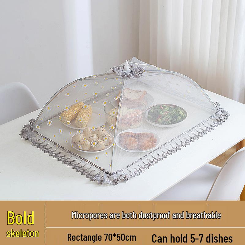 Shuwan Skládací kryt na jídlo odolný proti hmyzu - Prodyšný, prachotěsný a proti mouchám deštník na domácí nádobí