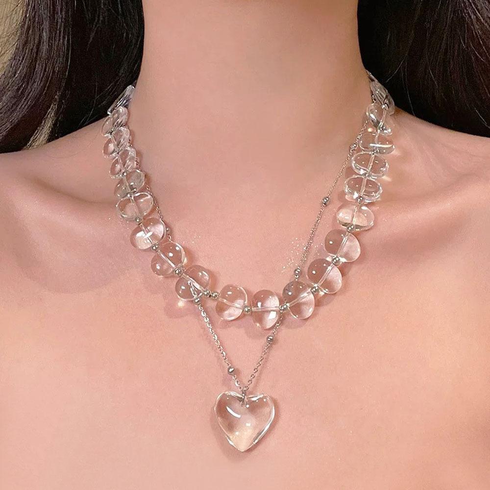 

Модное ожерелье для женских украшений прозрачный