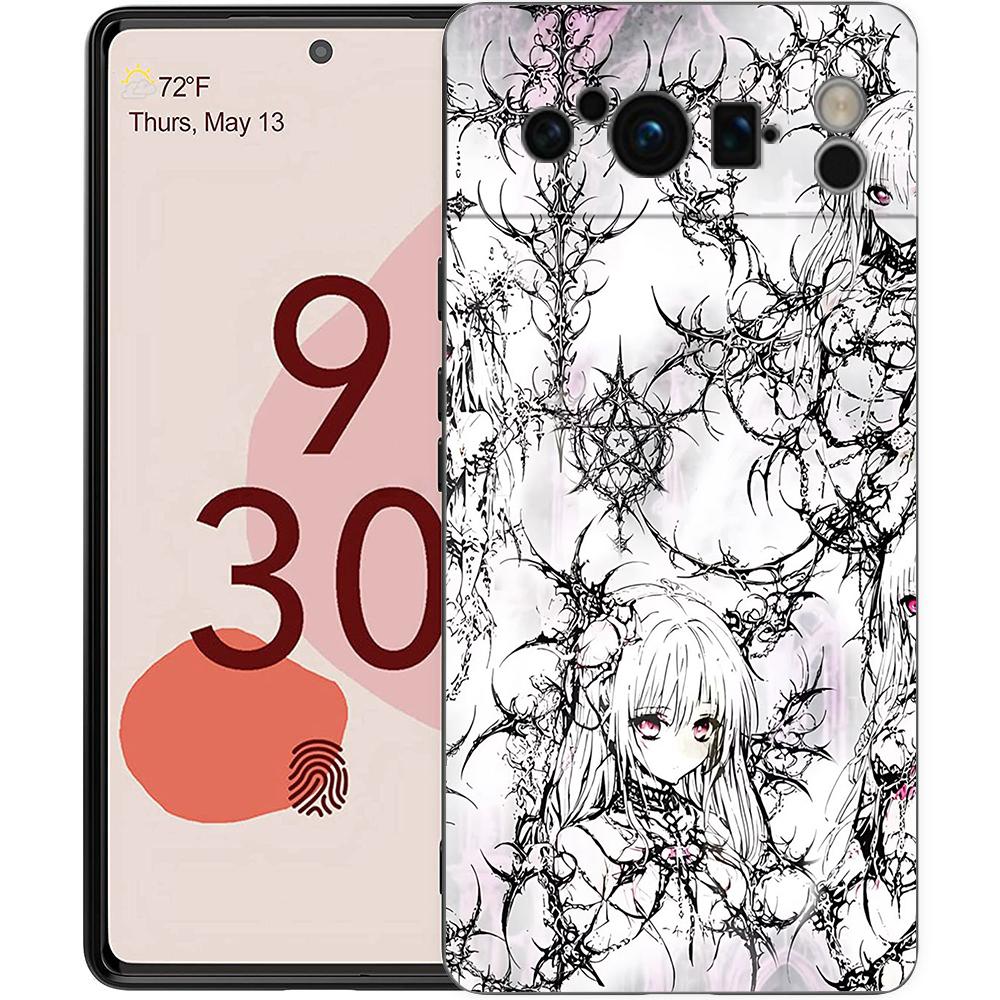 

Phone Case Cover for Google Pixel/9/8/7/6/7A/6A/Pro Shockproof Soft TPU 9/Pro/XL Shell Capas Fundas Cyber Sigil Cross Line Coque Pixel 7 Pro