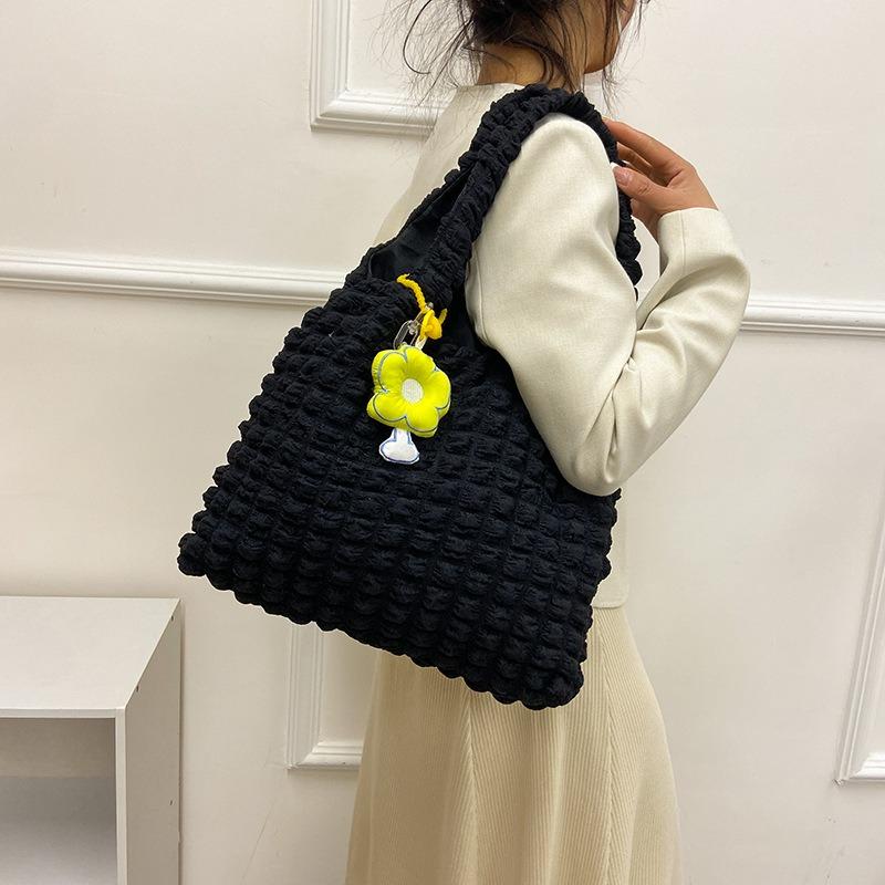 Женская сумка в клетку с изображением иностранного газа и пузыря — фото 13