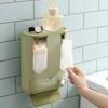 Space Saving Wall Mounted Tissue Box Plastic Garbage Bag Storage Rack Napkin Paper Case  Office
