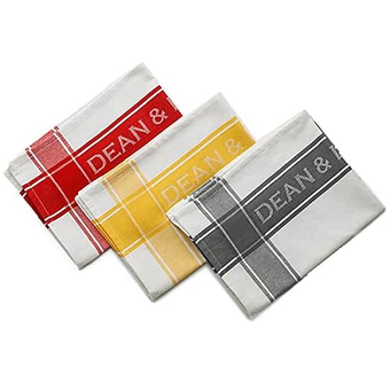 DEAN DELUCA Gray Tea with Loop and Kitchen 70x50cm & Towel, Large, Logo, Towel,