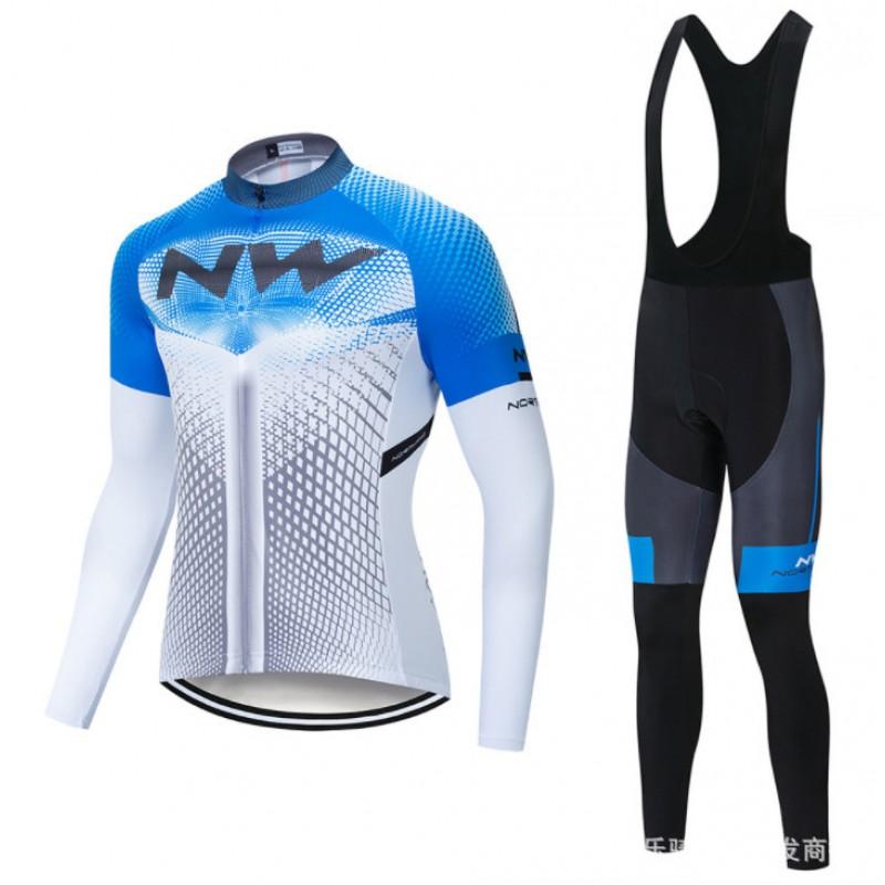 Men Women Cycling Outfit Set Long Sleeve Pants Quick Dry Bike Sportswear Autumn Winter Outdoor Riding