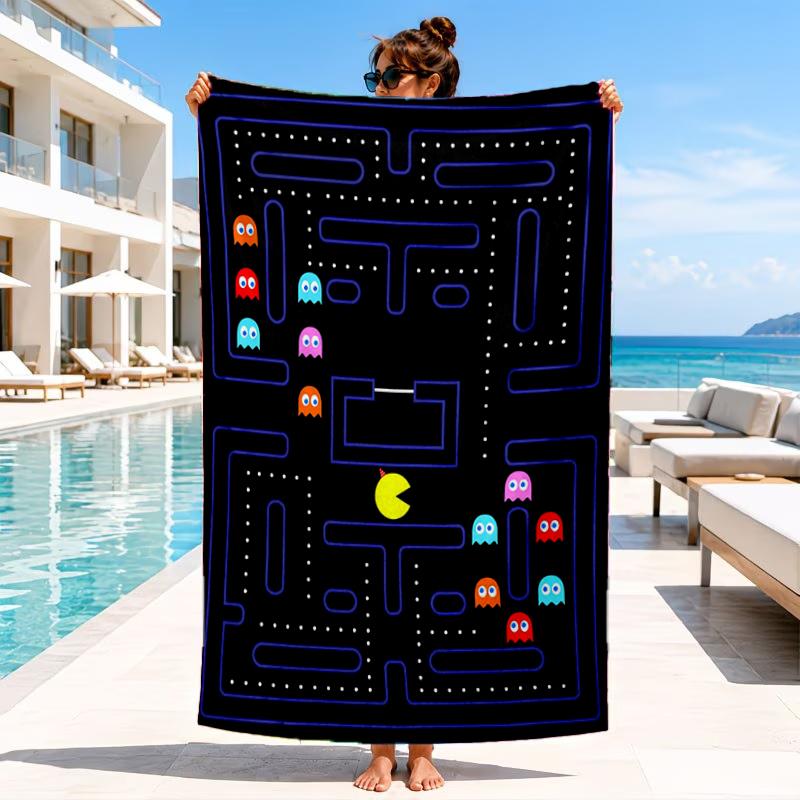colorful game Adventure Beach Towel, Microfiber Beach Towel, Perfect For Pool, Beach, Travel, Home Decor Beach Party Fan gifts