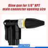 20 Pcs Black Rubber Tip Air Nozzle Parts Air Nozzle Air Compressor Blower Nozzle for Air Blow Handguns Tool Air Tool Par