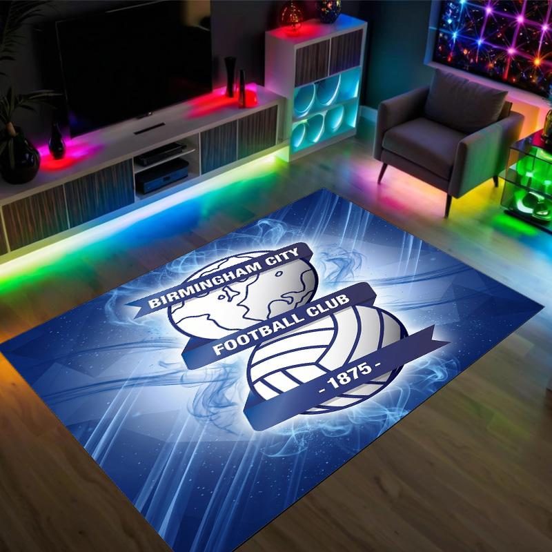 Birmingham City Design Crystal Velvet Carpet Cozy Non?Slip Printed Rug For Bedroom Living Room Entrance