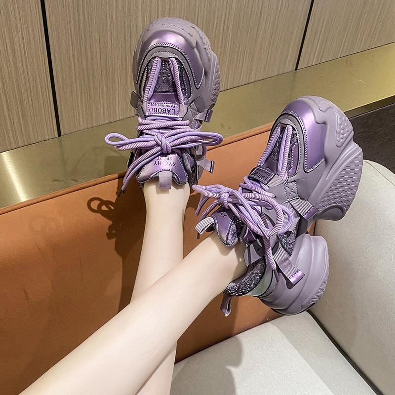 Couple Models Thick Bottom Sneaker Women 2024 New Korean Versatile Casual Shoes Non-slip Comfort Masculino Zapatos Mujer Tenis