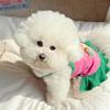 T-Shirt Thin Strap Dogs Vest Printed Design Cute Style Puppy Camisole Breathable Soft Small Dog Cat Dress Puppy