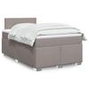 VidaXL Bed Slat Base with Mattress Taupe 120x200 Cm Fabric, Bed, Platform Bed, Panel Bed, Furniture of 3285852