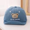 Cartoon Bear Toddler Peaked Cap Breathable Children Sports Hats Fashion Baby Sun Visor Hat  Outdoor