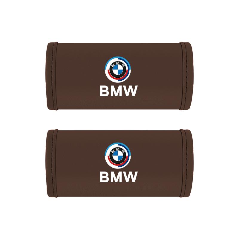 DJSA5 2Pc Car Anti Slip Pull Glove Car Leather Handle Protector Cover sticker For BMW F20 E60 E34 G30 E48 F30 X3 Performance M F40 E90