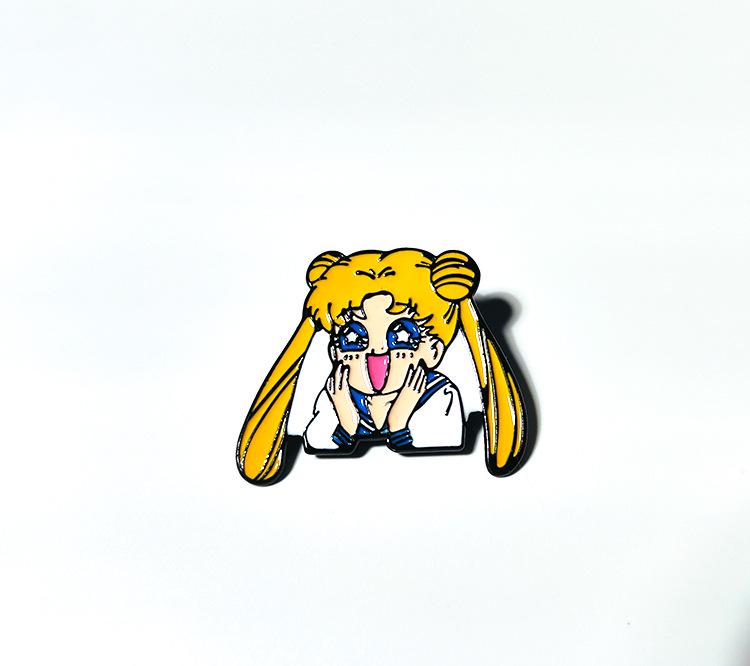 Sailor Moon Usagi Tsukino Rabbit Brooch - Cute Japanese Manga Badge