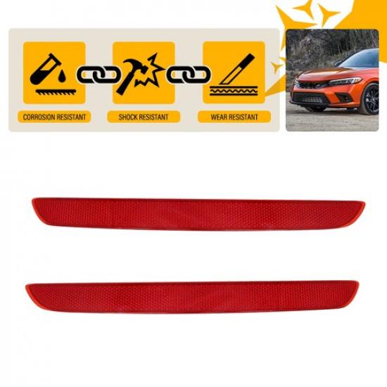 2X Rear Bumper Reflector Light Tail Lamp Case LH RH Fit - Honda Civic EA