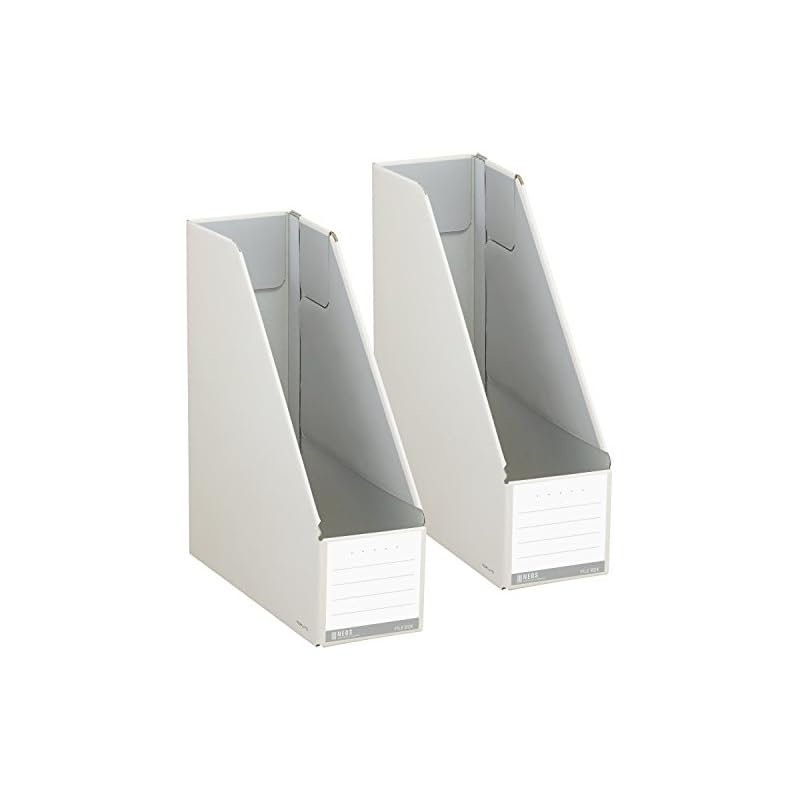 KOKUYO File Box NEOS Stand Type A4 2-Pack Off-White (Fu-NEL450WX2)