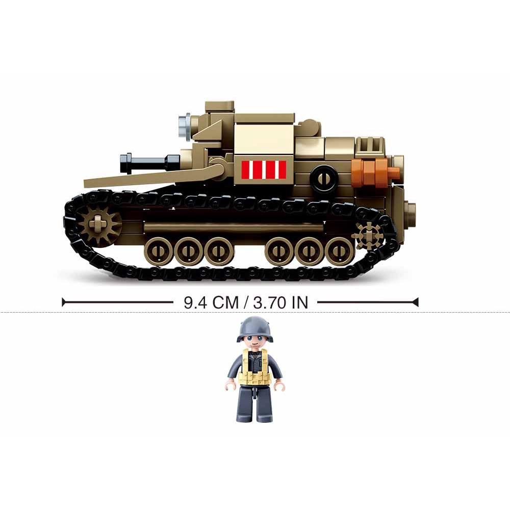 186pcs CV33 Ultralight Tank Building Blocks Kids Boys Educational Toy Bricks DIY Assembled Tank Model Toys Gifts for Children