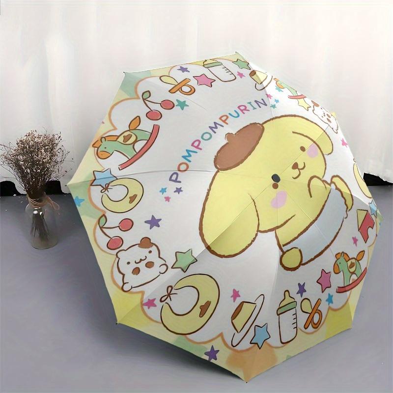 1pc Pompompurin Baby ItemsUmbrella with Plastic Handle,Suitable for All Seasons Home Travel Outdoor UmbrellaSanlio177