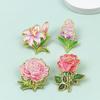 Lovely Flowers Pins For Women Girl'S Clothes Backpack Brooch Pin Plants Badge Gifts