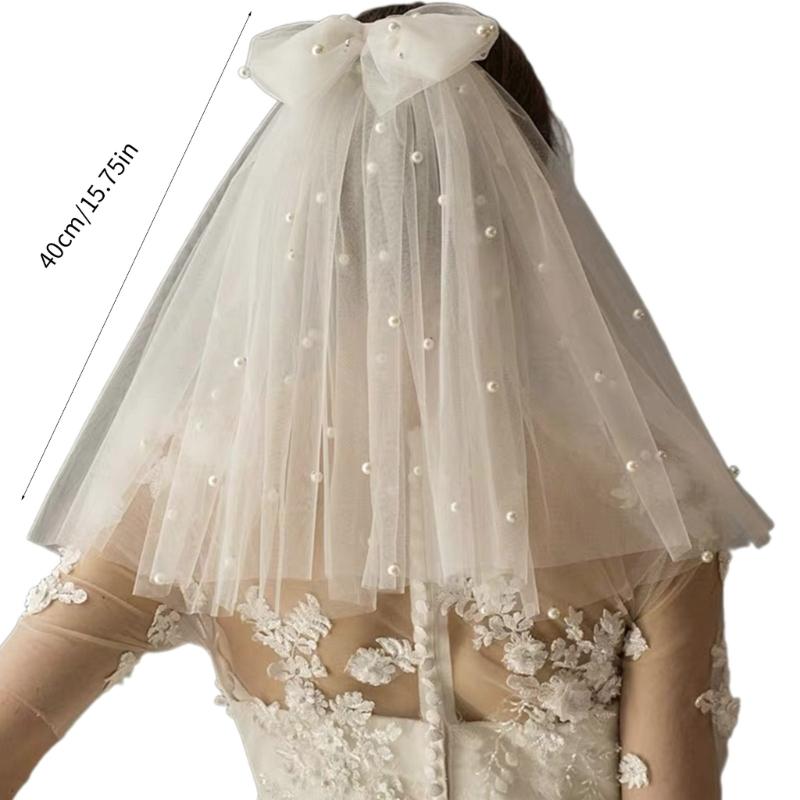 Bridal Pearls Veil Bachelorette Party Bridal Veil Decorations Bride To Be Gift Wedding Hen Night Bride To Be Gift