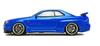 Gulliver D MODEL Customization Series Nissan Skyline R34 Blue Finished Model DBW060A 1/64 GT-R