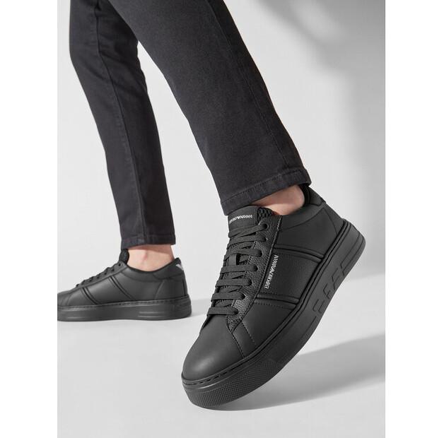 Мужские кроссовки Emporio Armani X4x570 xn840 k001 чёрные