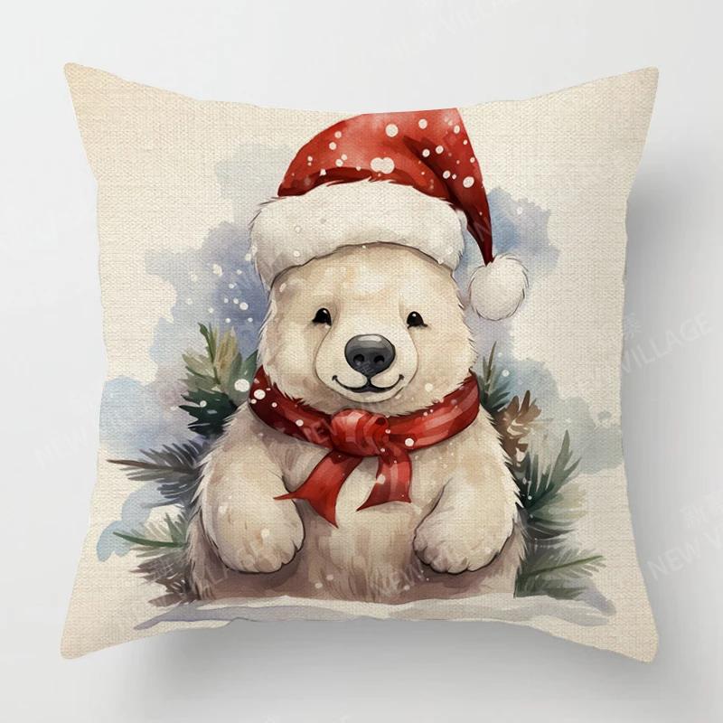 

Декоративная подушка Домашний декор для гостиной Наволочка 40*40 40x40см 60x60см 45x45см 50x50см растение зима С Рождеством 40x40cm 16x16in