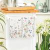 Artoid Mode Floral Leaves Butterfly Spring Kitchen Towels Dish Towels, 18x26 Inch Seasonal Summer Decoration Hand Towels Set of 2