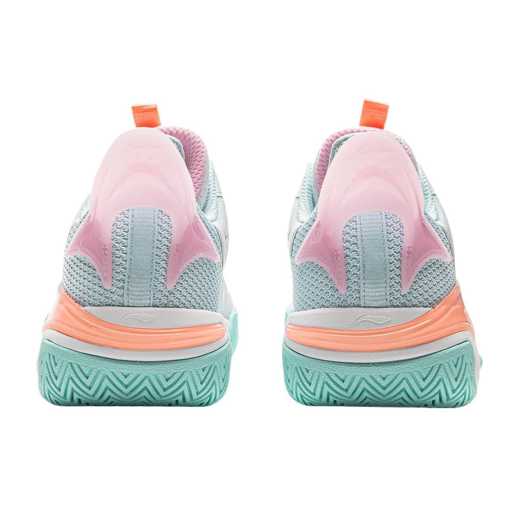 Li Ning Kids Wind Shadow 2.0 Fabric Fashionable Simple Comfortable Low Top Basketball Shoes Men basketball shoes White Blue YKBU072-8