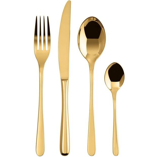 

Набор столовых приборов Sambonet Taste, PVD золото, 24 предмета (52553G81 / S0097-S00017-S0037)