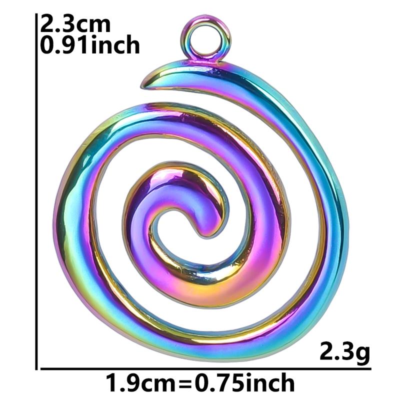 5 Stück/Los Regenbogen Seestern Fisch Muschel Großhandel Anhänger Für Schmuckherstellung Zubehör Meeresorganismus Edelstahl Anhänger DIY Zubehör
