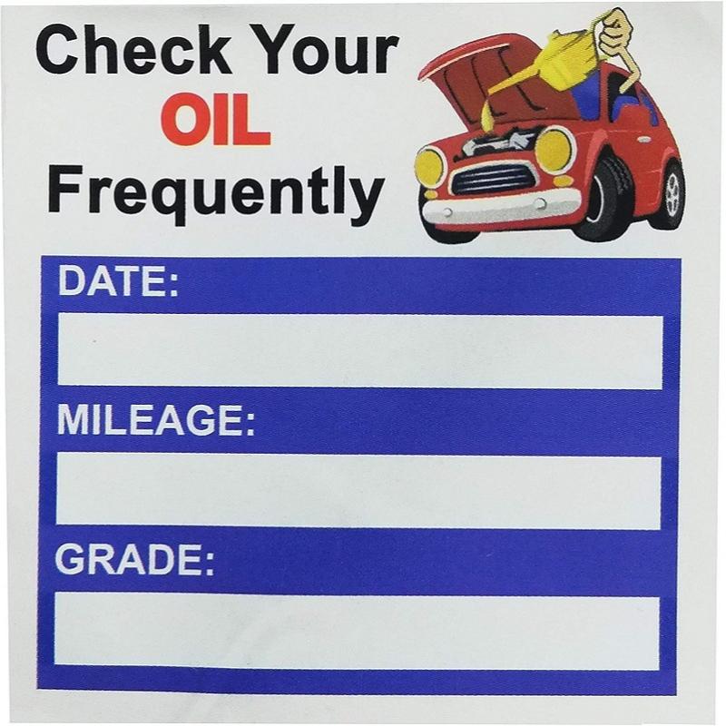 150PCS/roll, Car Oil Change Sticker, Cycling Repair Sticker, Reminder Window Sticker, Adhesive Label, Car Sticker